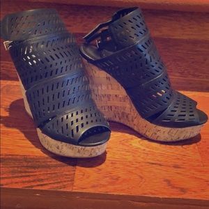 Charles by Charles David black wedge shoes